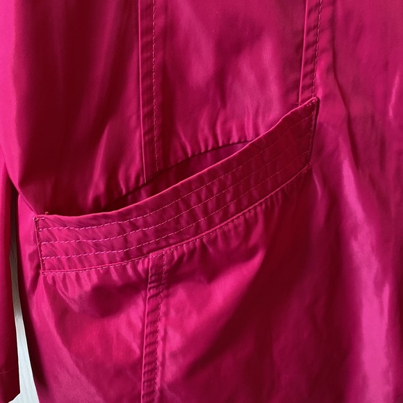 Hot pink trench style jacket - Picture 2 of 3